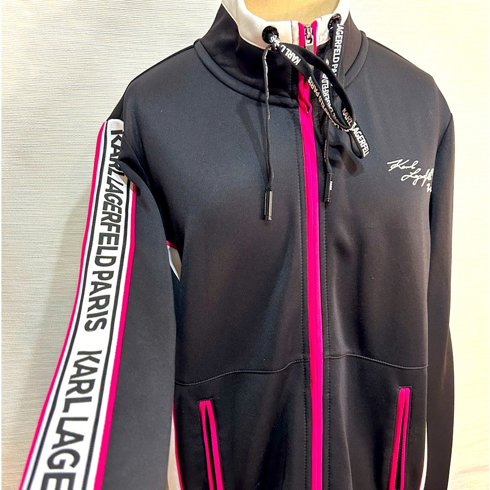 Karl Lagerfeld zip up jacket size medium Y2K